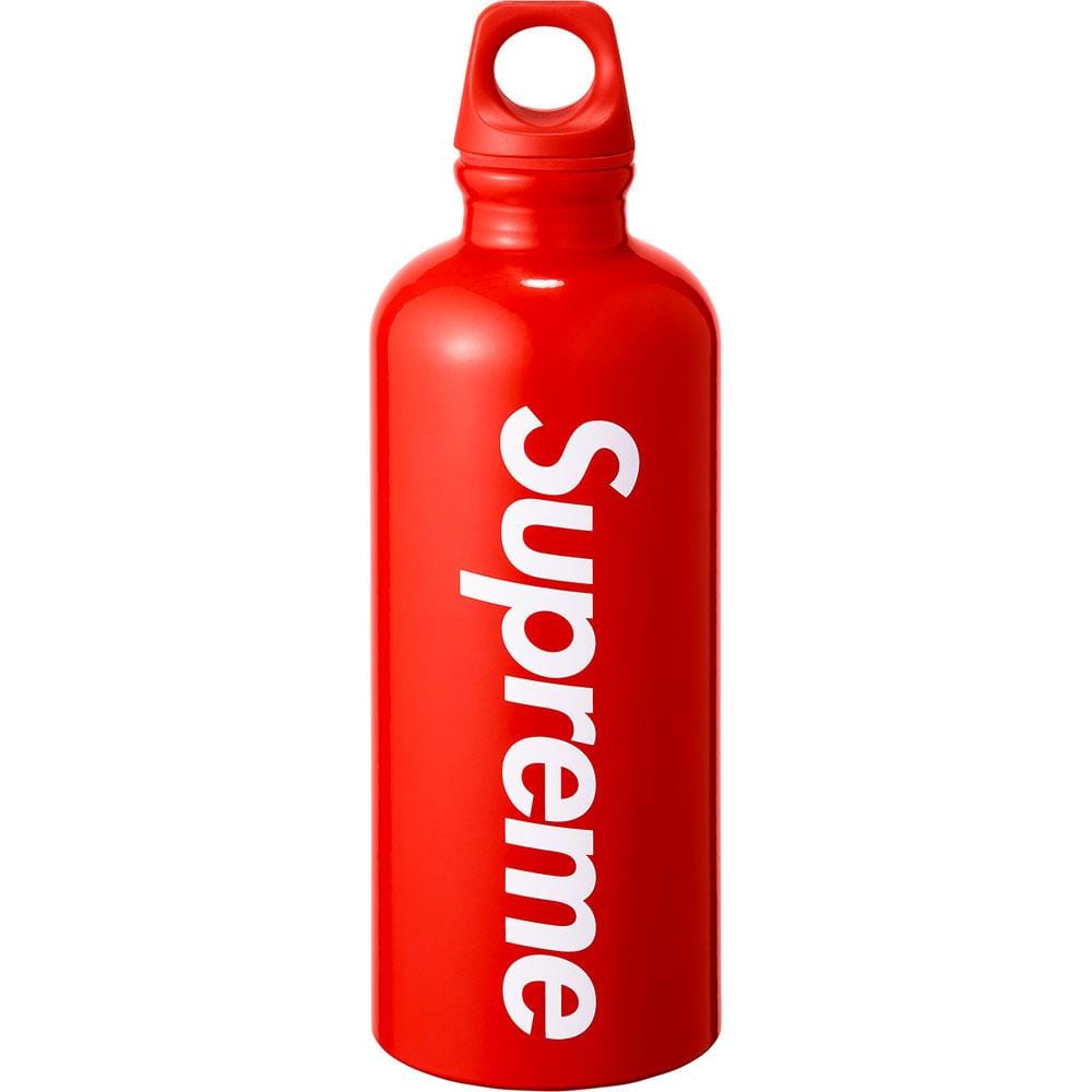Supreme SIGG Traveller 0.6L Water Bottle Red — Front View