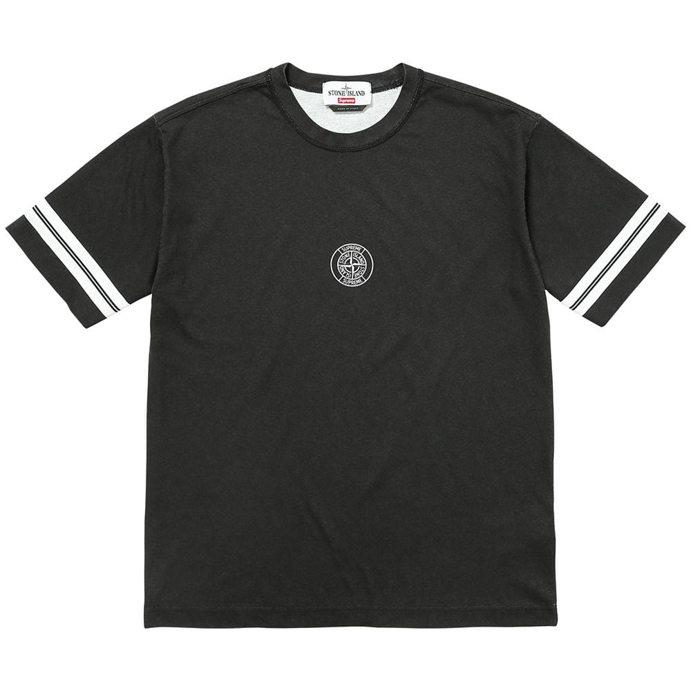 Supreme-Stone Island S-S Top - Black — XXS — Front View