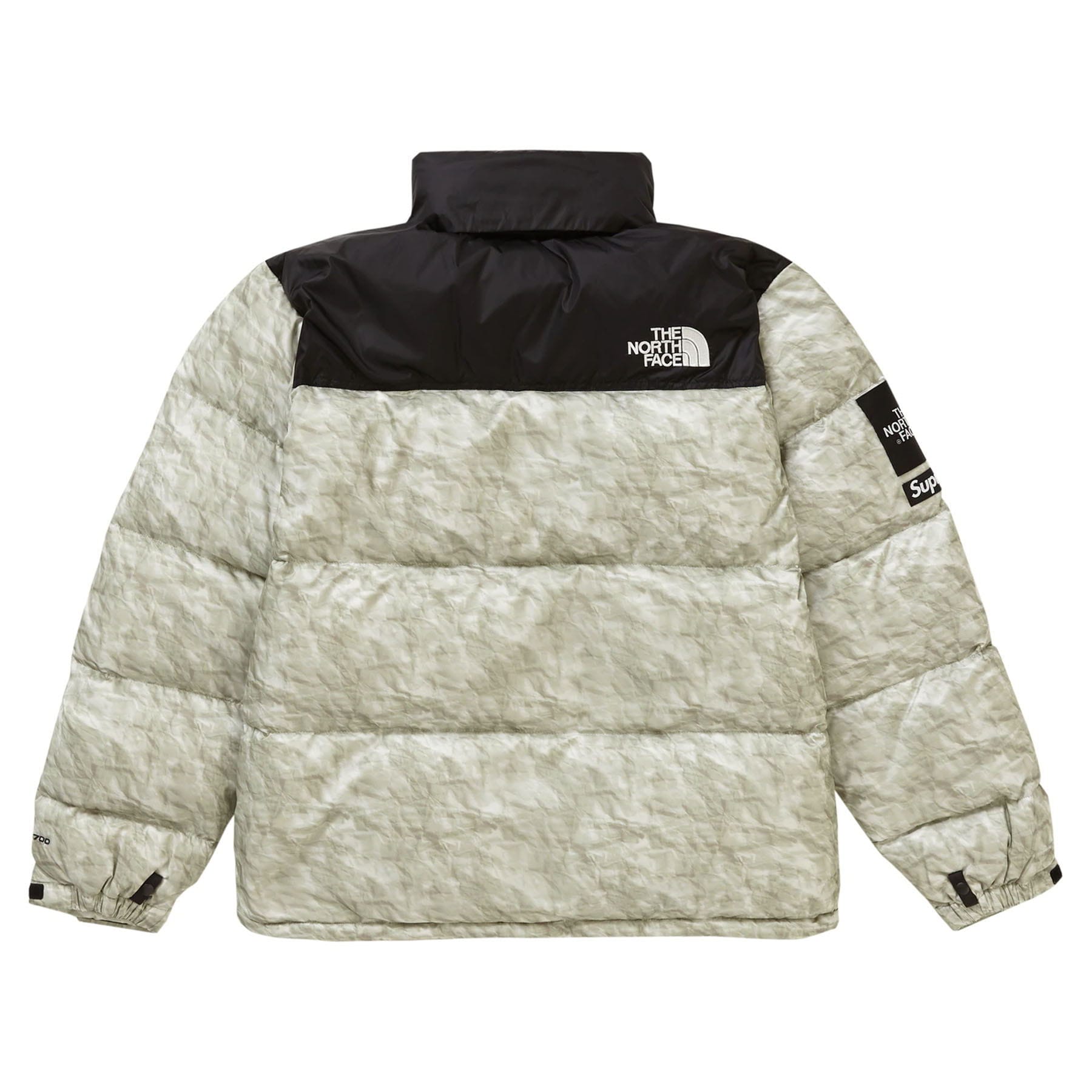 Supreme The North Face Paper Print Nuptse Jacket — XXS — Side View
