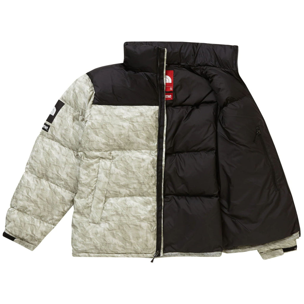 Supreme The North Face Paper Print Nuptse Jacket — XXS — Back View