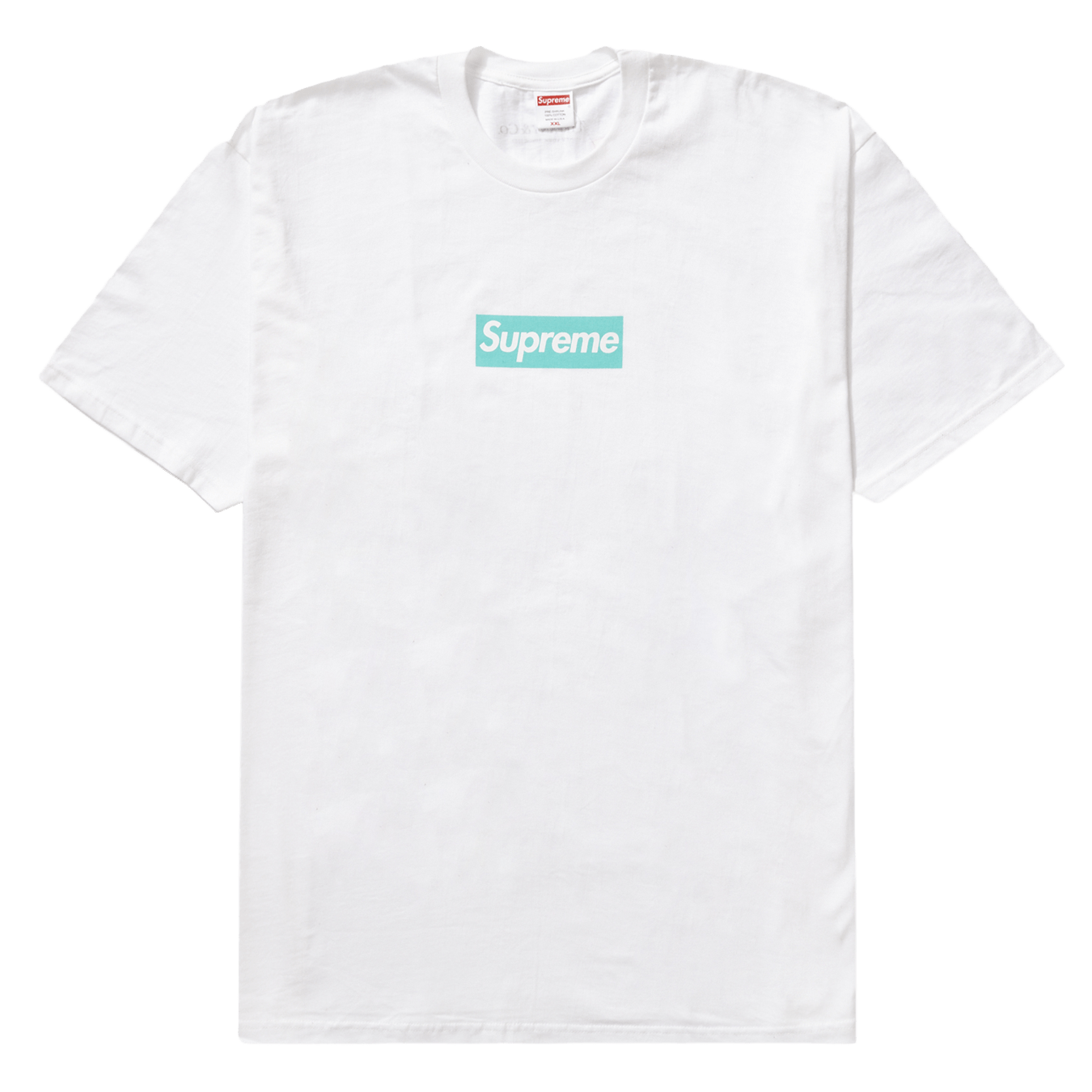 Supreme Tiffany & Co. Box Logo Tee 'White' — XXS — Front View