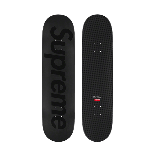 Supreme Tonal Box Logo Skateboard 'Black' — Front View