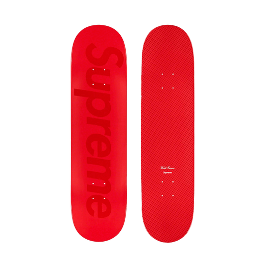 Supreme Tonal Box Logo Skateboard 'Red' — Front View