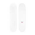 Supreme Tonal Box Logo Skateboard 'White' — Front View