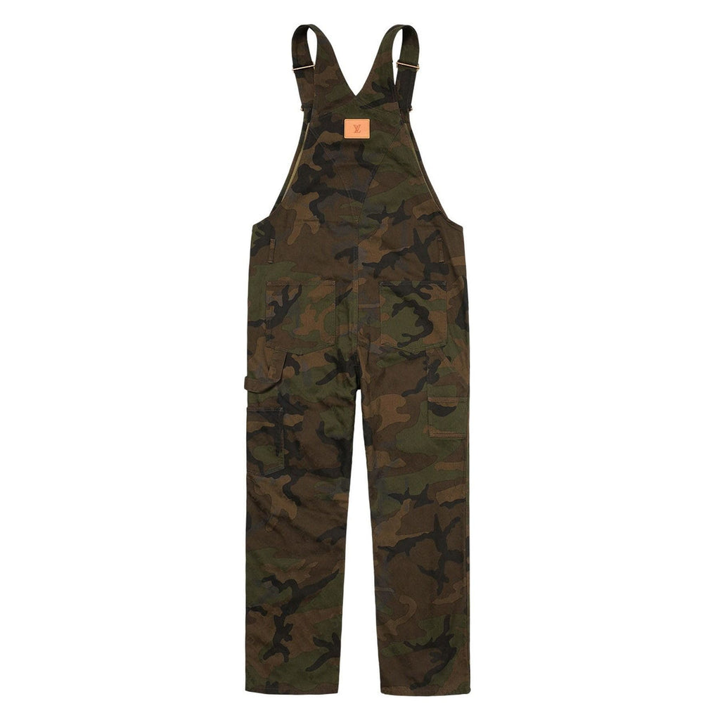 Supreme x Louis Vuitton Jacquard Denim Overalls 'Camo' — XXS — Side View