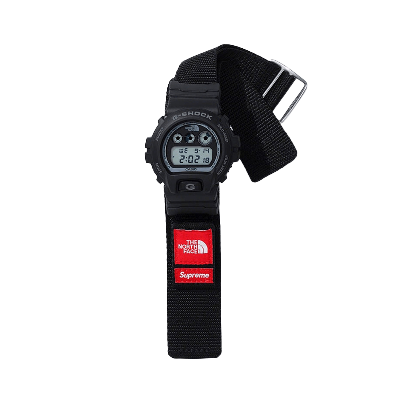Supreme x The North Face x G-SHOCK Watch 'Black' — Front View