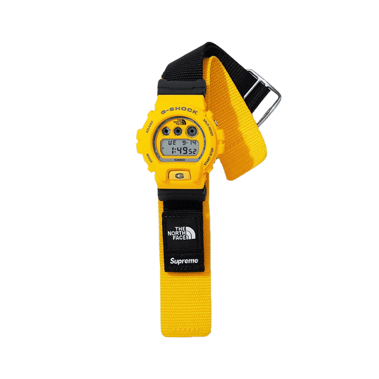 Supreme x The North Face x G-SHOCK Watch 'Yellow' — Front View