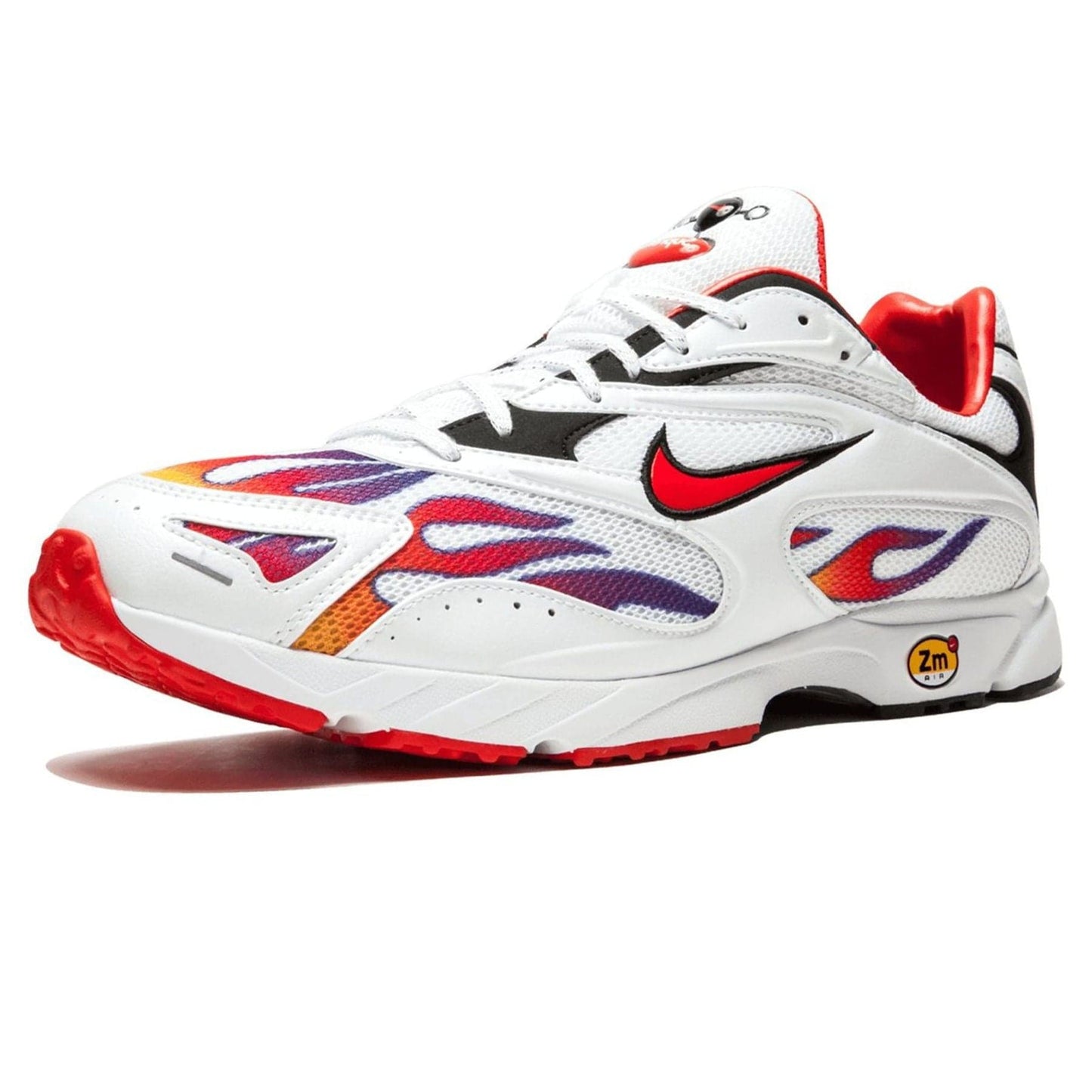 Supreme x Nike Zoom Streak Spectrum Plus 'Habanero Red' — UK 3 | EU 35.5 | US 3.5 — Back View