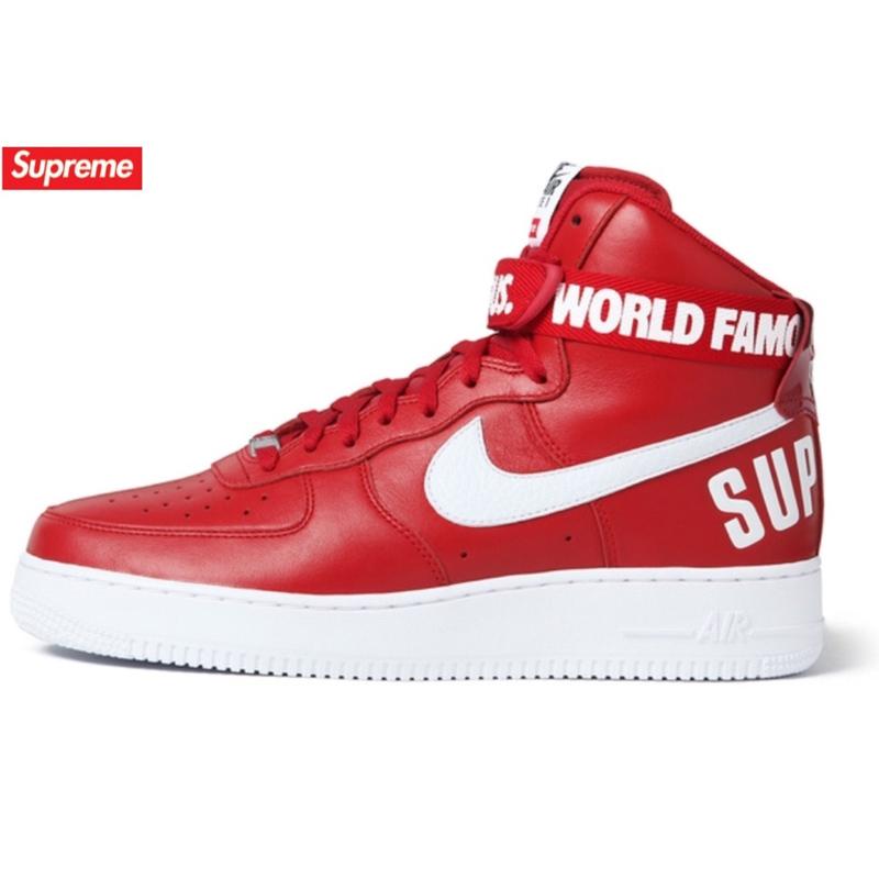 Nike Air Force 1 High Supreme SP Red — UK 3 | EU 35.5 | US 3.5 — Front View