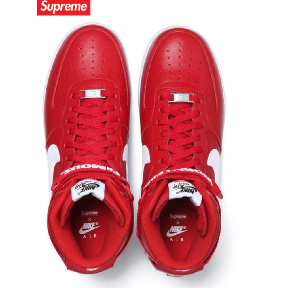 Nike Air Force 1 High Supreme SP Red — UK 3 | EU 35.5 | US 3.5 — Back View