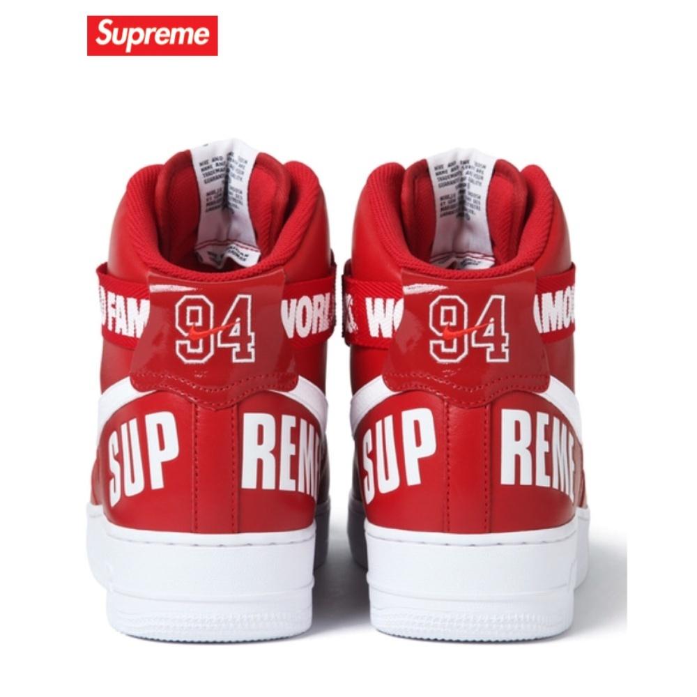 Nike Air Force 1 High Supreme SP Red — UK 3 | EU 35.5 | US 3.5 — Side View