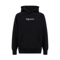 Supreme x Swarovski Box Logo Hooded Sweatshirt 'Black' — XXS — Front View