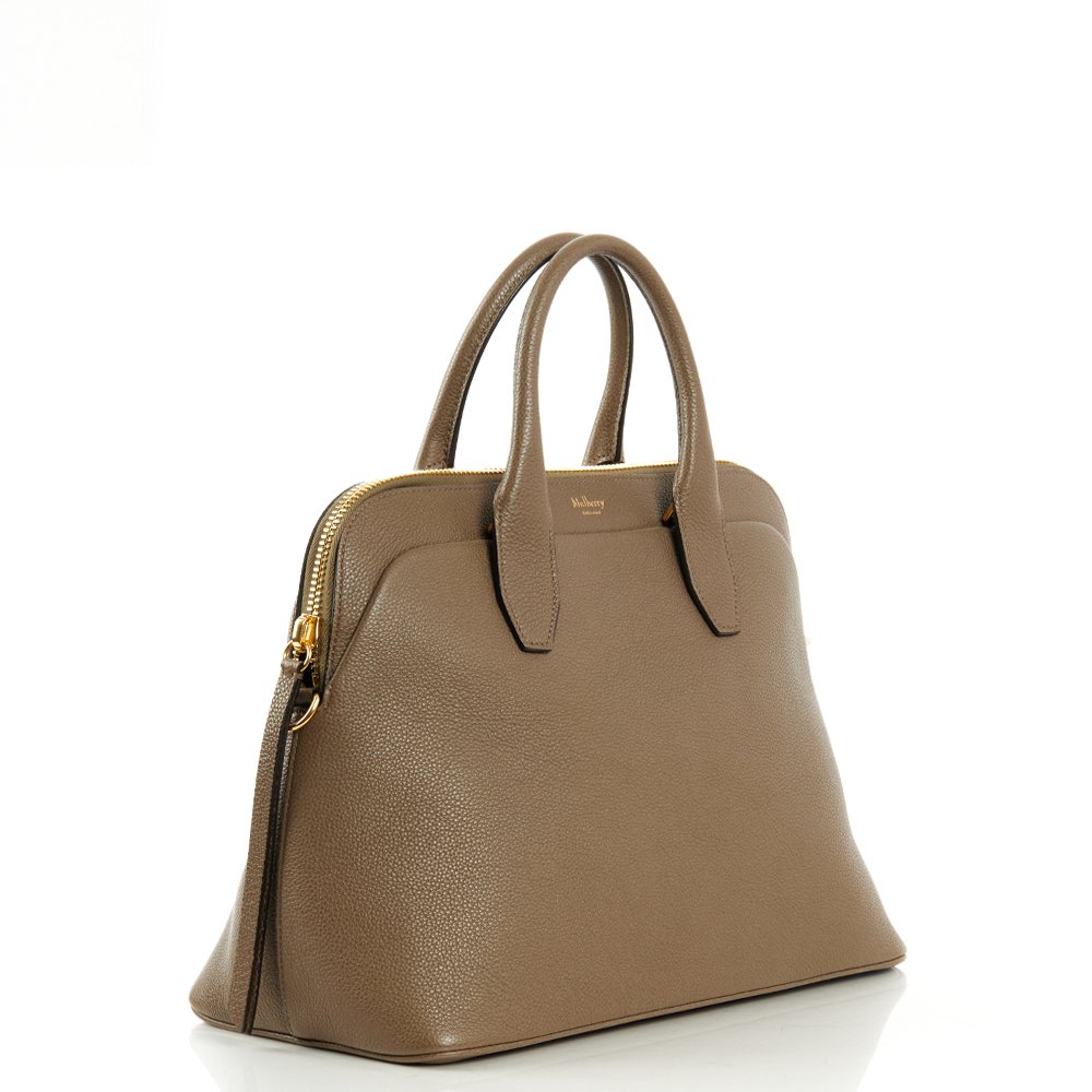 Mulberry Top Handle Colville in Cashmere Taupe, Calfskin Leather — Alternate View 8
