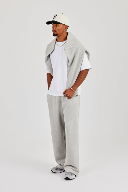 Cernucci Baggy Fit Jogger - Grey Marl — S — Back View