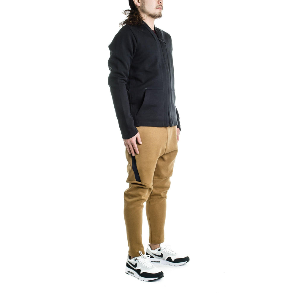 NIKE TECH FLEECE CROPPED PANTS - Golden Beige-Khaki — XXS — Lifestyle View