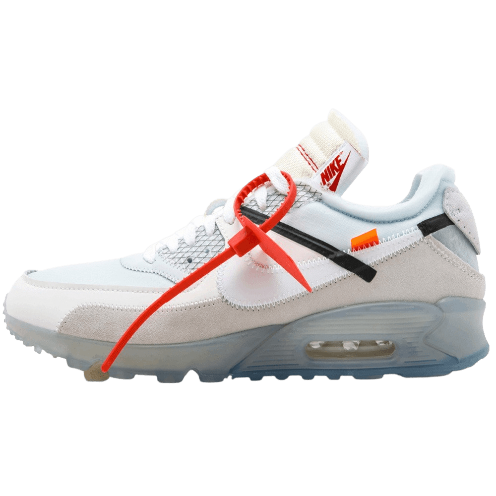 Off-White x Nike Air Max 90 White — UK 3 | EU 35.5 | US 3.5 — Front View