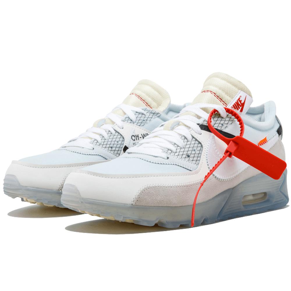 Off-White x Nike Air Max 90 White — UK 3 | EU 35.5 | US 3.5 — Side View