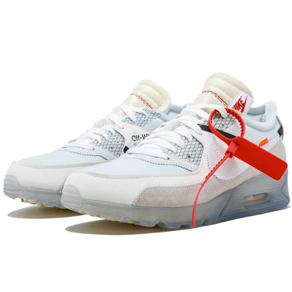 Off-White x Nike Air Max 90 White — UK 3 | EU 35.5 | US 3.5 — Side View