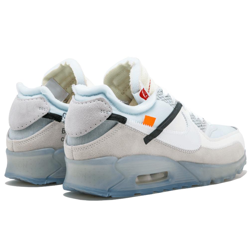 Off-White x Nike Air Max 90 White — UK 3 | EU 35.5 | US 3.5 — Back View