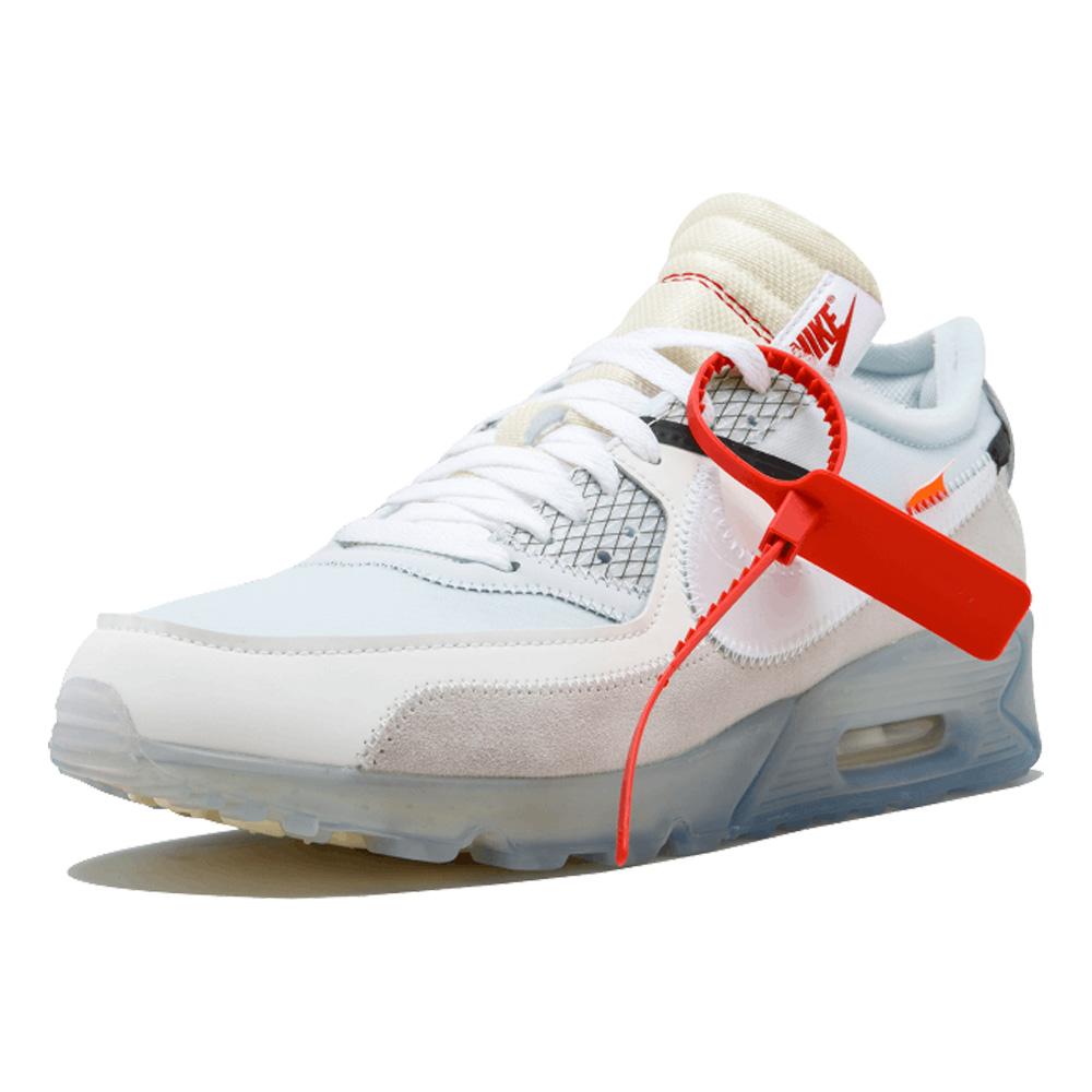 Off-White x Nike Air Max 90 White — UK 3 | EU 35.5 | US 3.5 — Top View