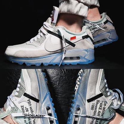Off-White x Nike Air Max 90 White — UK 3 | EU 35.5 | US 3.5 — Lifestyle View