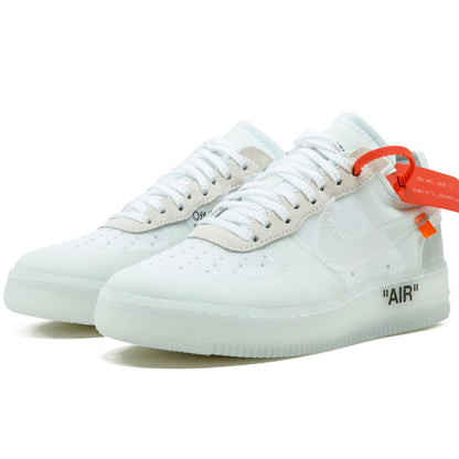 Off-White X Nike Air Force 1 Low - White — UK 3 | EU 35.5 | US 3.5 — Side View