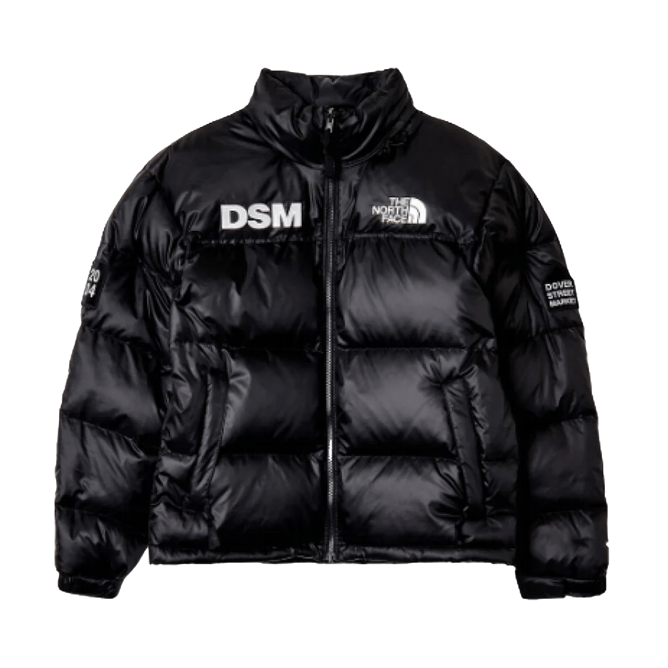 The North Face x Dover Street Market 1992 Nuptse Jacket Black — XXS — Front View