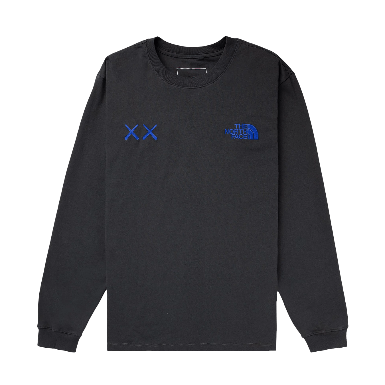 The North Face x KAWS Long-Sleeve Tee 'Asphalt Grey' — XXS — Front View