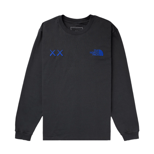 The North Face x KAWS Long-Sleeve Tee 'Asphalt Grey' — XXS — Front View