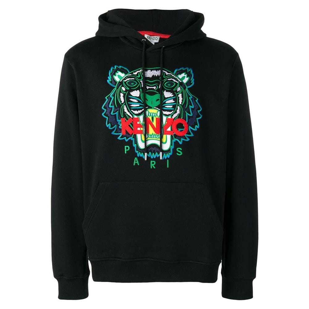 Kenzo Tiger Print Sweater Black — XXS — Front View
