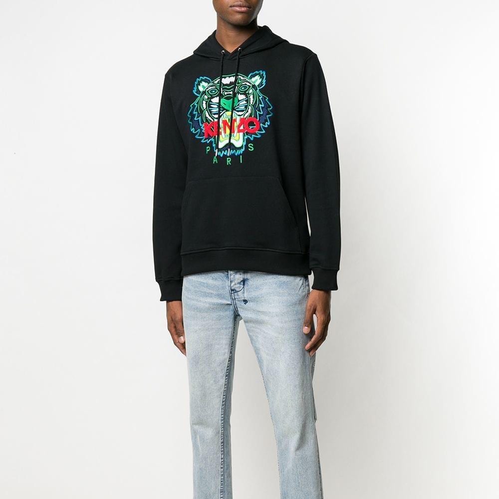 Kenzo Tiger Print Sweater Black — XXS — Detail View