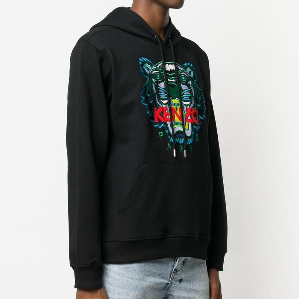 Kenzo Tiger Print Sweater Black — XXS — Side View
