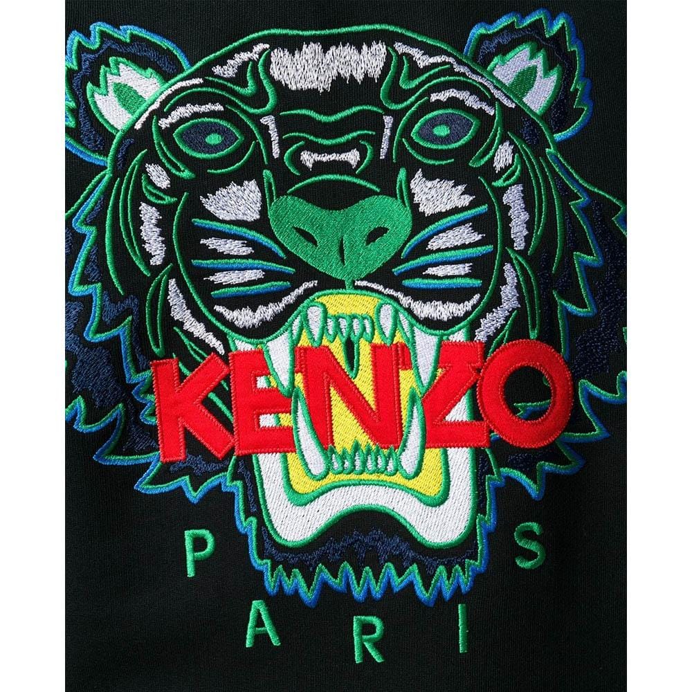 Kenzo Tiger Print Sweater Black — XXS — Back View