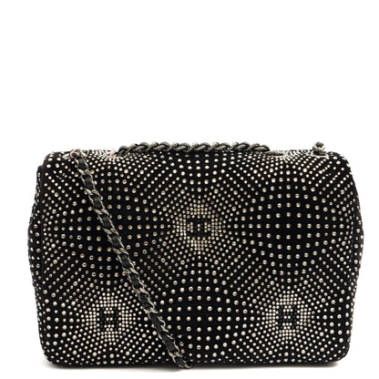 Chanel Shoulder Bag Flap Bag in Black, Velvet — Alternate View 12