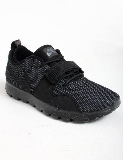 Nike SB Trainerendor Black-Black-Dark Grey — UK 3 | EU 35.5 | US 3.5 — Back View