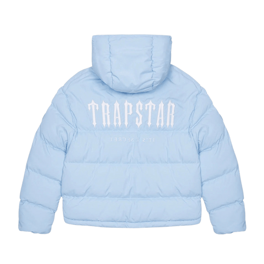 Trapstar Women's Decoded 2.0 Hooded Puffer - Black — XXS — Front View