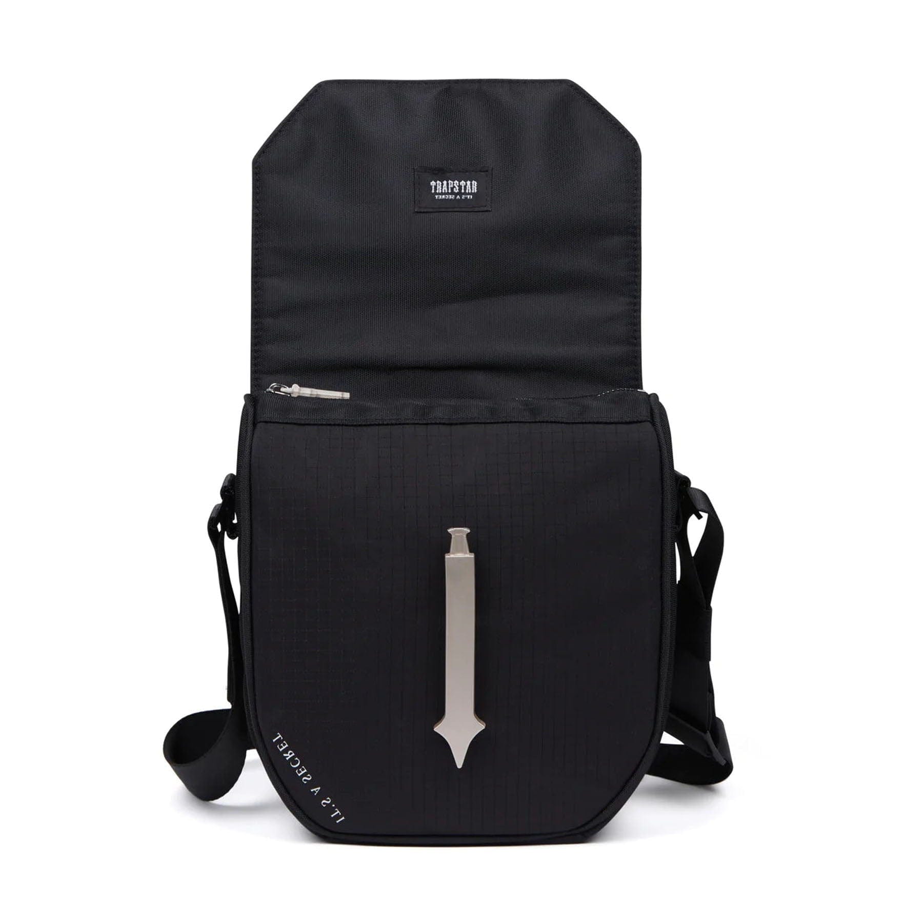 Trapstar Cobra T Bag - Black/Silver — Back View