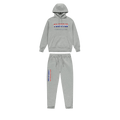 Trapstar Chenille Decoded Hooded Tracksuit - Grey Revolution Edition — XXS — Front View