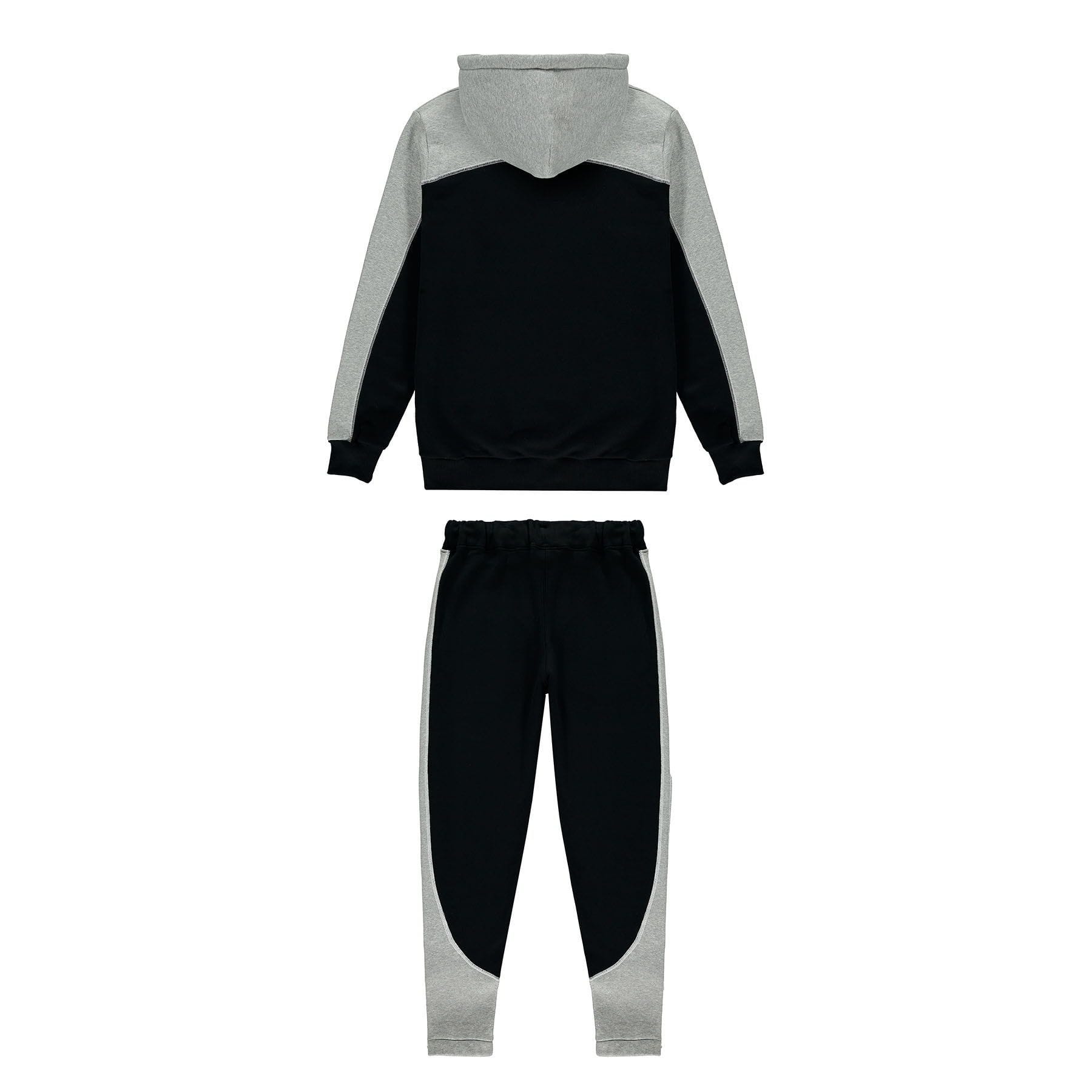 Trapstar Irongate Arch Chenille Hooded Tracksuit - Black/Blue/Grey — XXS — Side View