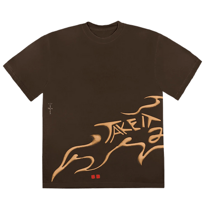 Cactus Jack by Travis Scott 2 The Max Tee 'Brown' — XXS — Front View
