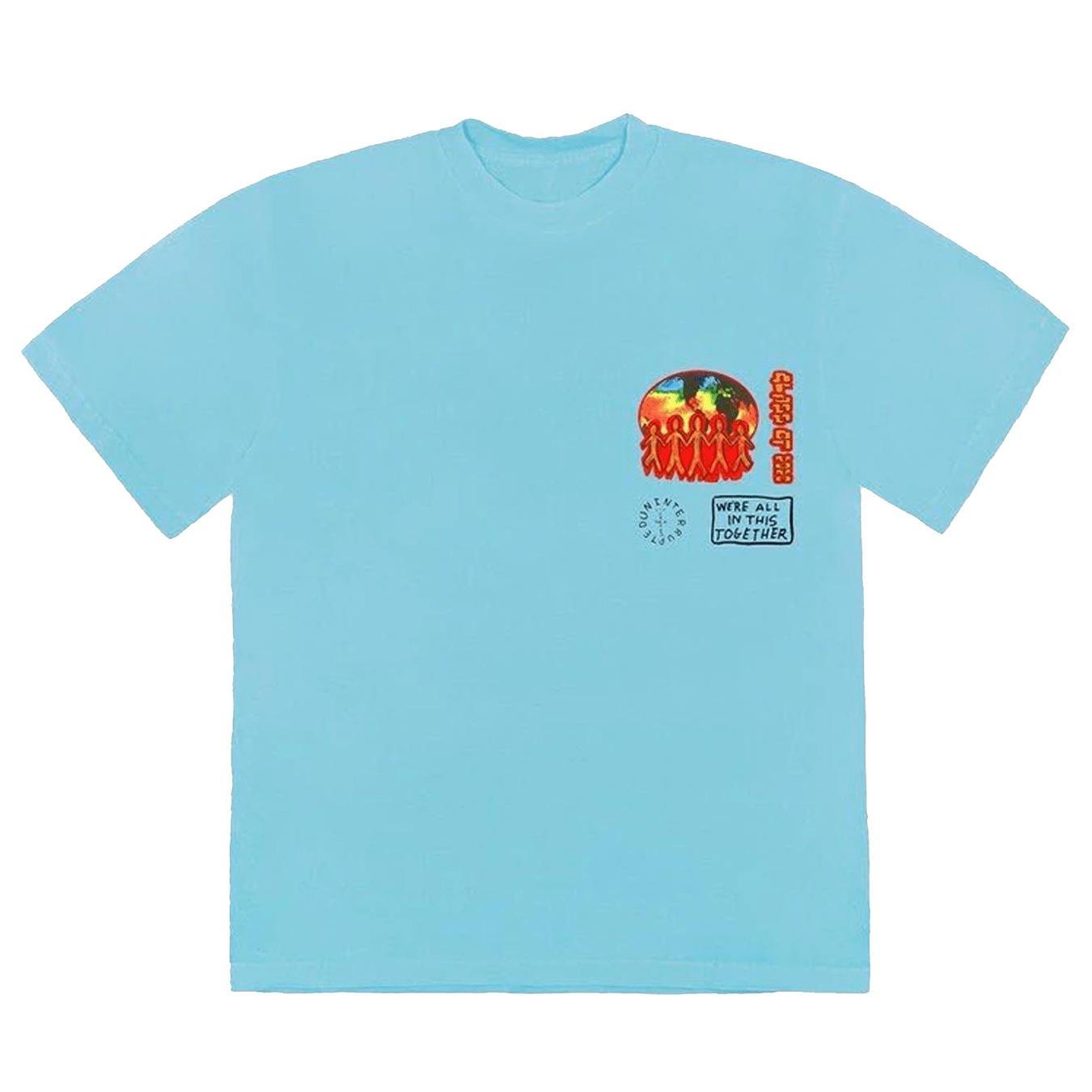 Cactus Jack by Travis Scott Class Of 2020 T-Shirt 'Sky' — XXS — Front View