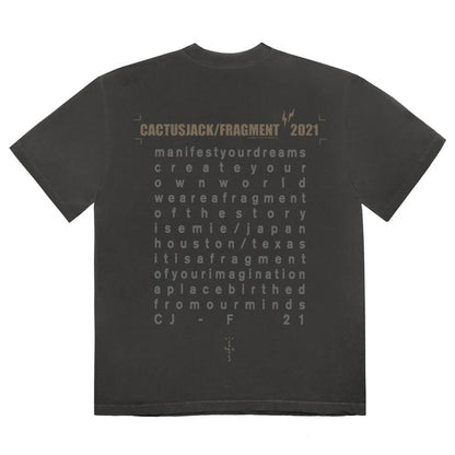 Cactus Jack by Travis Scott For Fragment Create Tee 'Black' — XXS — Side View