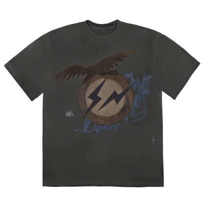 Cactus Jack by Travis Scott For Fragment Create Tee 'Black' — XXS — Front View