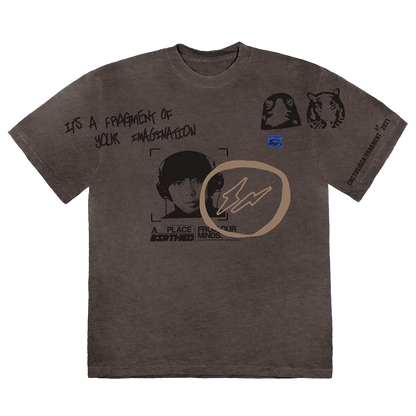 Cactus Jack by Travis Scott For Fragment Hiroshi Tee 'Grey' — XXS — Front View