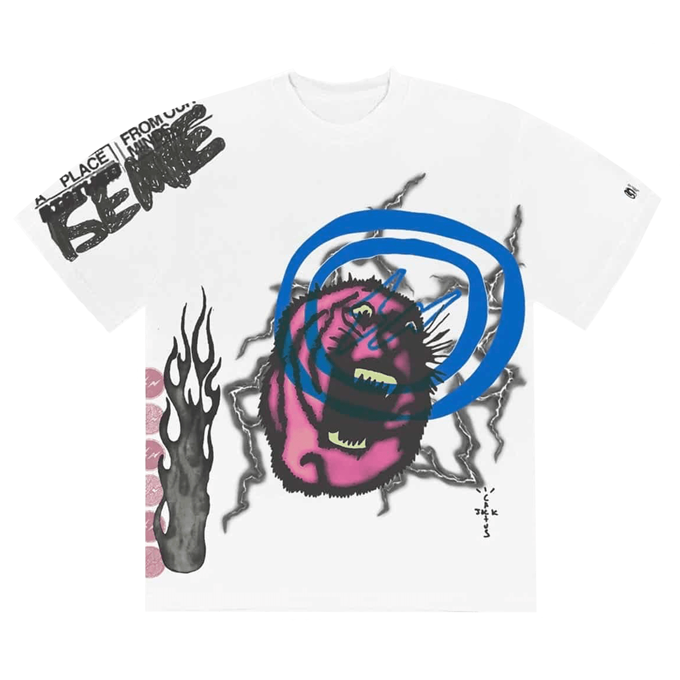 Travis Scott Cactus Jack For Fragment Sunrise Tee 'White' — XXS — Front View