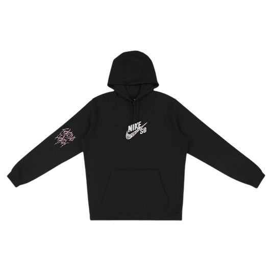 Travis Scott Cactus Jack For Nike SB Hoodie Black — XXS — Front View