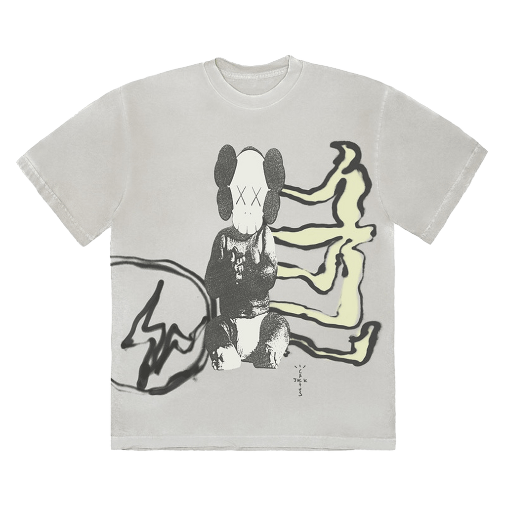 Travis Scott Cactus Jack + Kaws For Kaws Tee 'Aged Yellow' — XXS — Front View