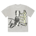 Travis Scott Cactus Jack + Kaws For Kaws Tee 'Aged Yellow' — XXS — Front View