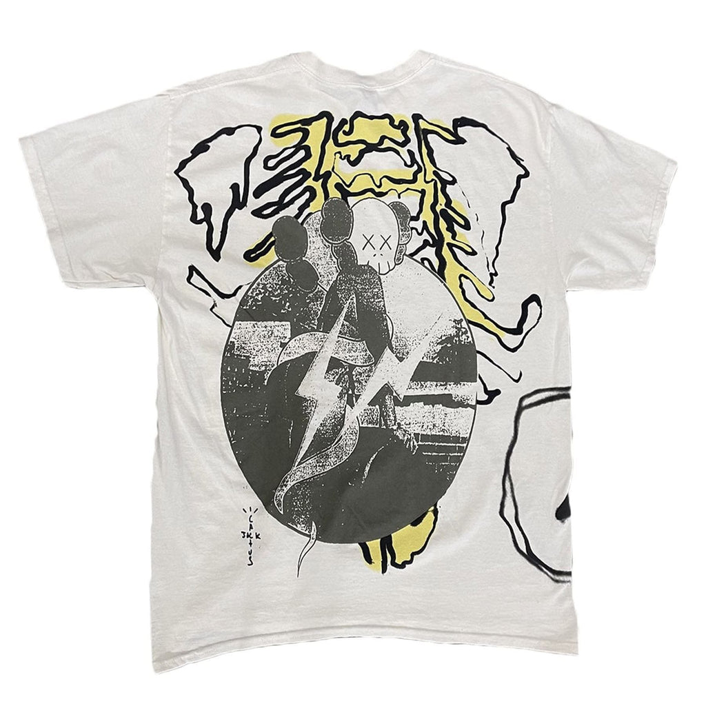 Travis Scott Cactus Jack + Kaws For Kaws Tee 'Aged Yellow' — XXS — Side View