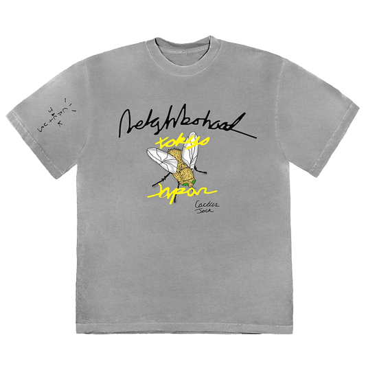 Cactus Jack by Travis Scott x Neighborhood Carousel T-Shirt 'Grey' — XXS — Front View
